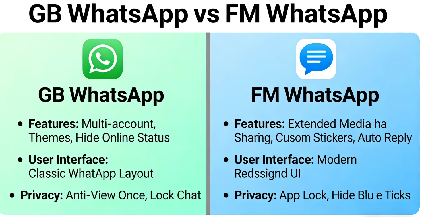 GB WhatsApp vs FM WhatsApp